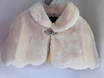 Cream Fur poncho