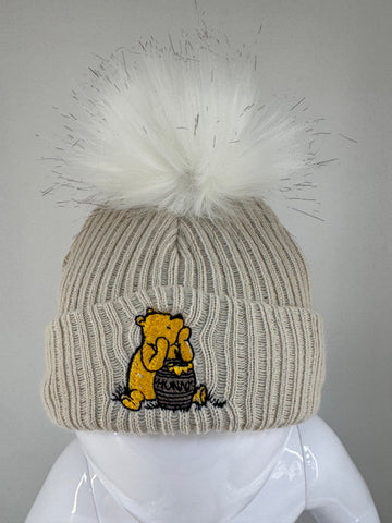 Pooh  fur hat and scarf set