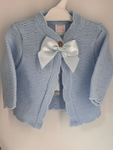 Blue  bow cardigan