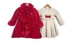 Fur heavy coat dress set2-11 years