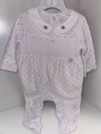 Velour star babygrow