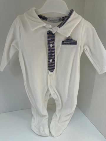 Ryder white babygrow