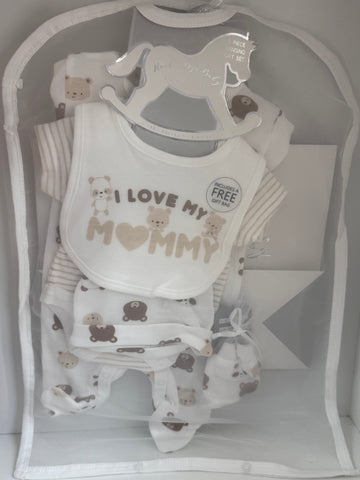 ) 5 piece babygrow set