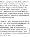 Mia peeing doll