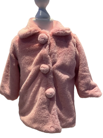 pink fur coat