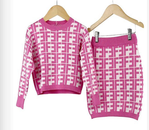 Fendi co ord set pink