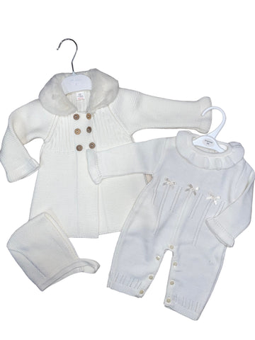 Spanish knitted coat and onesie