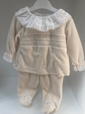 Smock velour 2 piece