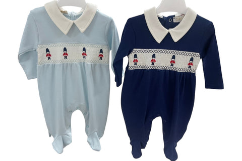 Soldier babygrow navy