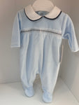 ) Hudson velour  babygrow