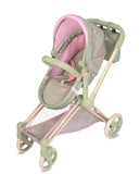 Decuevas 3in1 Doll Pram, Stroller & Cot - Botanic Mint Collection