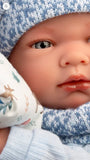 Nico boy doll with sleeping bag