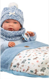 Nico boy doll with sleeping bag