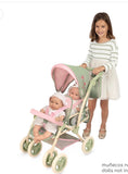 Decuevas Twin Doll Pram 72cm - Botanic Collection (age 4 and over)