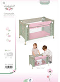 Decuevas Doll Travel Bed Cot Botanic Mint Green Collection