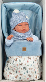 Nico boy doll with sleeping bag