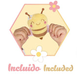 Decuevas Doll Pram 81cm - Honey Pink Bee Collection (age 4 and over)
