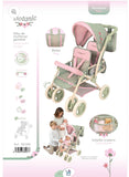 Decuevas Twin Doll Pram 72cm - Botanic Collection (age 4 and over)