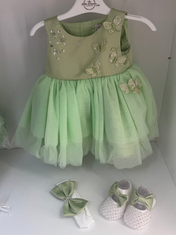 Ruby dress with matching accessories