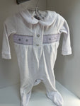 Star velour babygrow