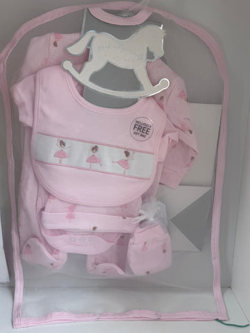 5 piece gift bag babygrow set