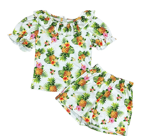 pineapple short set