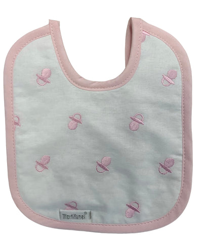 soft touch dummy bib -pink