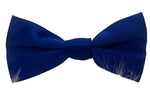 Royal blue satin bow tie