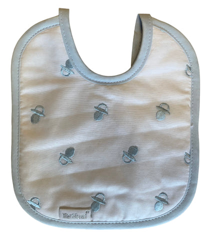 soft touch dummy bib -blue