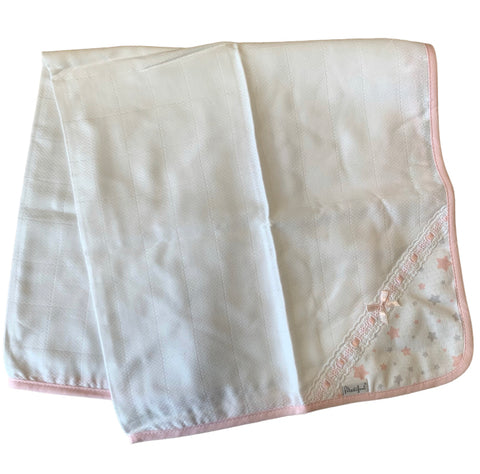 Soft touch star blanket -pink