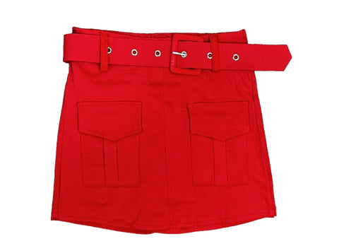 Cargo skort red