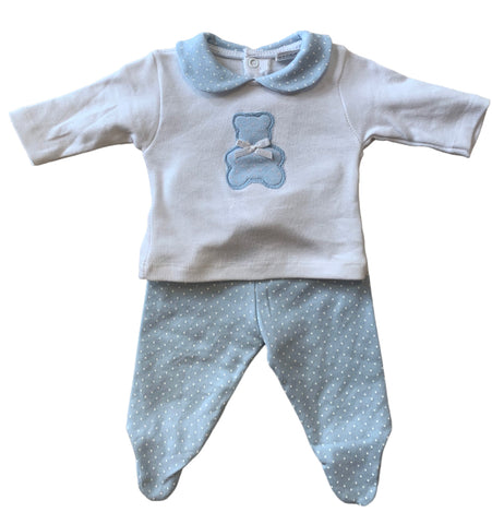 Teddy bear 2 piece set -blue