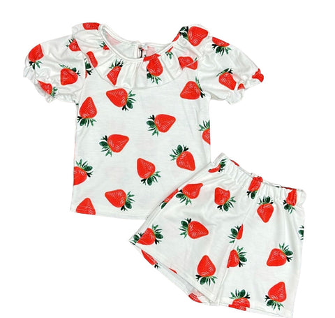 strawberry short set