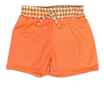 Gingham swim shorts