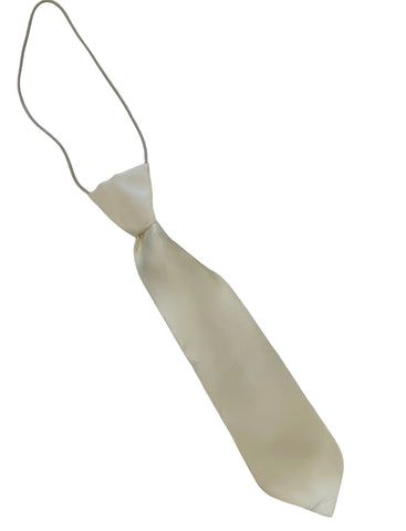 cream satin tie