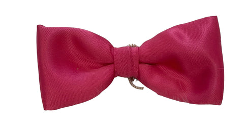 pink  satin bow tie