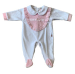 savannah babygrow -white