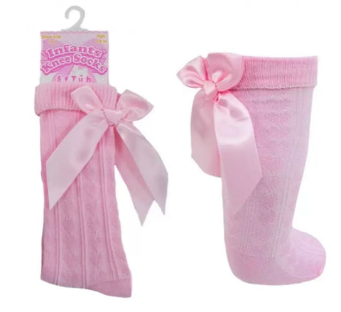 Pink bow sock