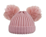 Dusty pink baby hat