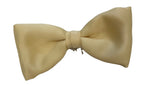 lemon satin bow tie