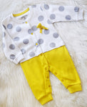 Yellow Pokadot Onesie