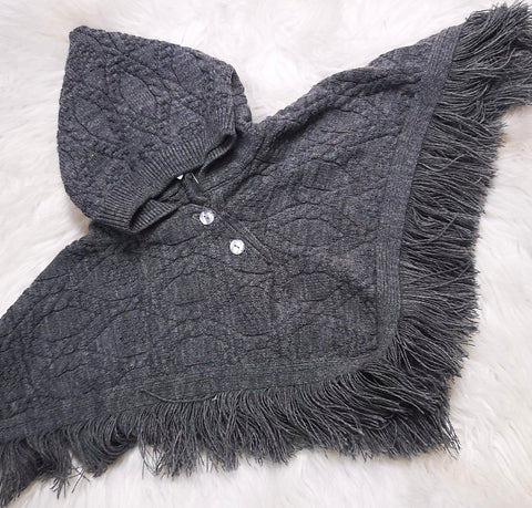 Grey Baby Poncho