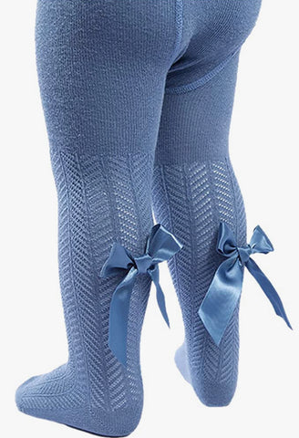 Blue  Bow Tights