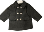 boys buttoned grey coat