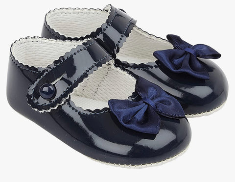 Bow Soft Soles-navy