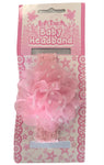 pink spotted flower  hair band