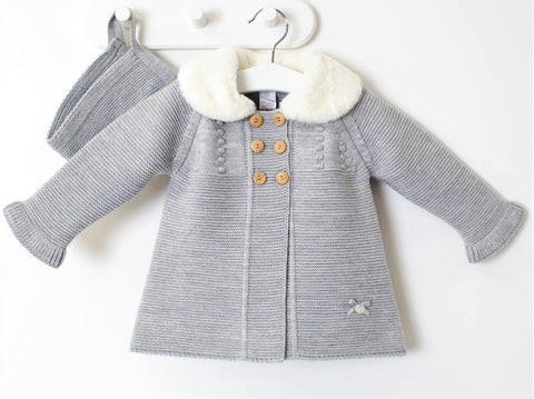 cardigan coat with bonnet