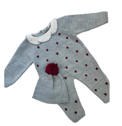 piper onesie -grey