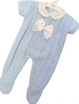 Blue bow Onesie