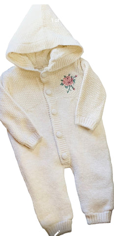 Rose cream onesie